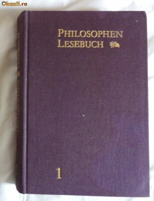 Philosophen Lesebuch vol I Dietz 1988 cartonat foto