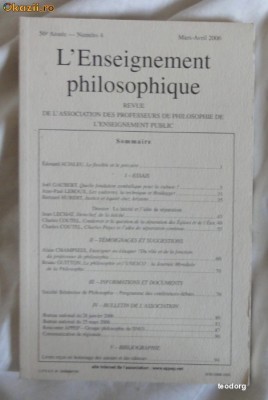 L&amp;#039;enseignement philosophique 4/2006 foto