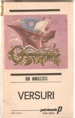 (C1072) VERSURI DE ION MINULESCU, EDITURA MINERVA, BUCURESTI, 1989 foto