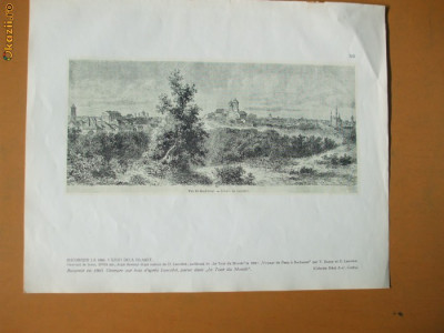 Plansa Filaret Bucuresti 1860 foto