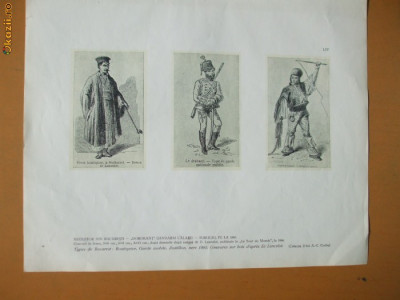 Plansa negustor dorobant surugiu Bucuresti 1842 foto