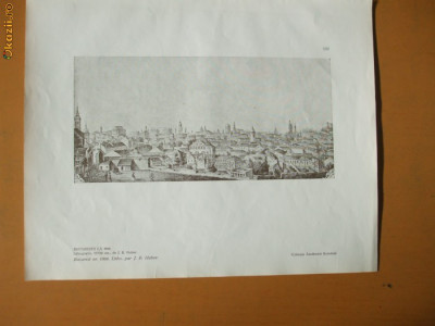 Plansa Bucuresti 1866 foto