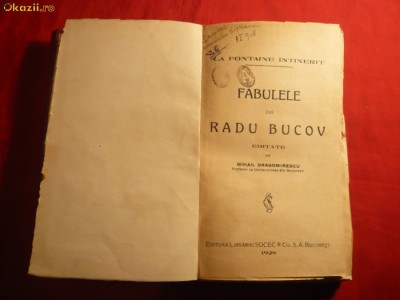 Mihail Dragomirescu -Fabulele lui Radu Bucov -Prima Ed. 1928 foto