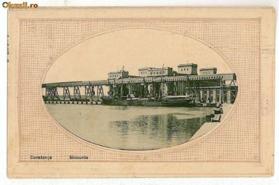 557 - CONSTANTA, Silozurile - old postcard - used - 1908 foto