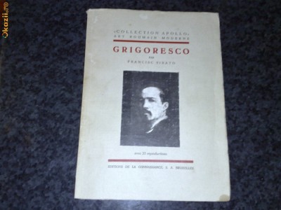 Francisc Sirato-Grigorescu(Grigoresco)-art roumain moderne-1938 - in franceza foto