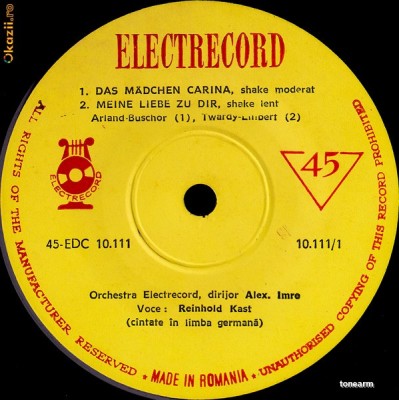 Reinhold Kast - Das Madchen Carina_Meine Liebe Zu Dir_Abschied Von Der... (7&amp;quot;) foto