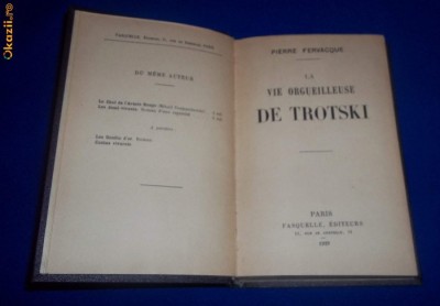 Pierre Fervacque - La vie orgueilleuse de Trotski (1929, Trotki, Trotsky) foto