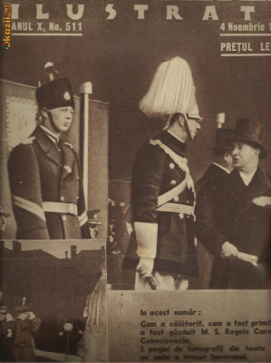 Realitatea Ilustrata : vizita regelui Carol II in Cehoslovacia - noiembrie 1936 foto