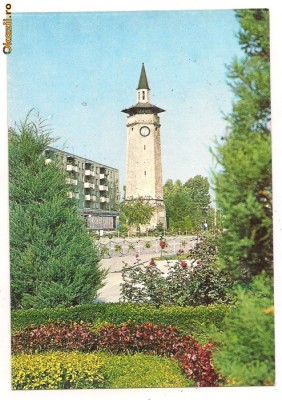carte postala- GIURGIU - Turnul ceasornicului foto