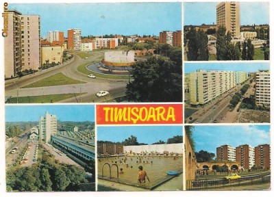 carte postala- TIMISOARA - colaj foto