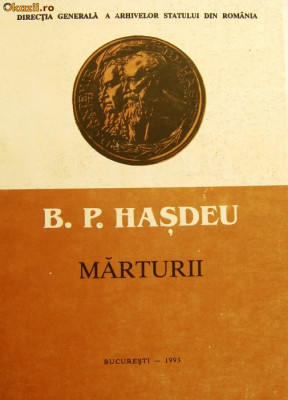 B.P. HASDEU - MARTURII foto