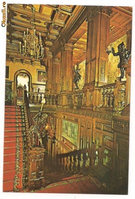 carte postala(ilustrata)-PELES-scara de onoare foto