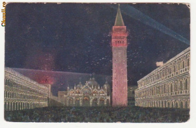 Vedere Venezia 1921 - Piata San Marco Iluminata foto