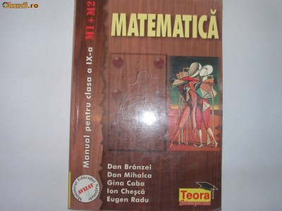 Matematica Manual clas a IX-A Dan Branzei -TEORA R4 foto