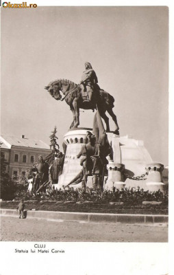 CPI (B599) CLUJ, STATUIA LUI MATEI CORVIN, EDITURA CPCS, NECIRCULATA, RPR foto