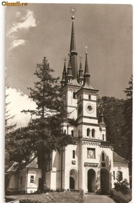 CPI (B579) BRASOV, BISERICA SF. NICOLAE ( SEC XV ), EDITURA MERIDIANE, CPCS, CIRCULATA, 04.07.1970, STAMPILE, TIMBRU foto