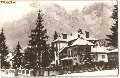 CPI (B573) BUSTENI VILA PARC, EDITURA MERIDIANE, CPCS, CIRCULATA, 1964, STAMPILE, TIMBRU FILATELIC foto