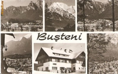 CPI (B576) BUSTENI MOZAIC, EDITURA MERIDIANE, CPCS, CIRCULATA, 1965, STAMPILE, TIMBRU FILATELIC foto