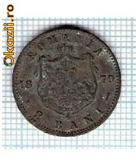 20 Moneda 2 Bani 1879 B -20mm-starea care se vede -ceva mai buna decat scanarea foto