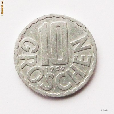 AUSTRIA 10 GROSCHEN 1959 ** foto