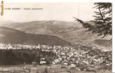 CPI (B671) VATRA DORNEI, VEDERE PANORAMICA, EDITURA MERIDIANE, CPCS, CIRCULATA, 1964, STAMPILE foto