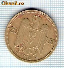 89 Moneda 20 LEI 1930 -starea care se vede -ceva mai buna decat scanarea foto