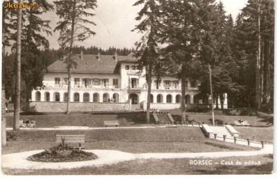 R-10048 Romania, RPR, Borsec, Casa de odihna, circulata foto