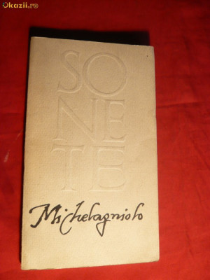 Michelangelo - SONETE - ed. ESPLA 1964 foto