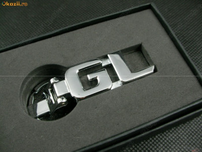 Breloc auto pentru MercedesGL metalic argintiu + ambalaj cadou foto
