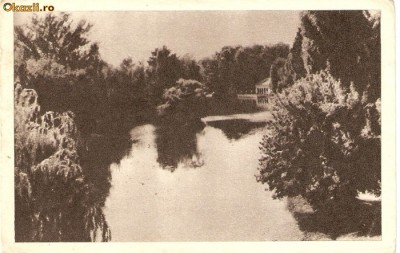 R-10084 Romania, RPR, Craiova, Lacul din Parcul Poporului, marca fixa, circulata foto