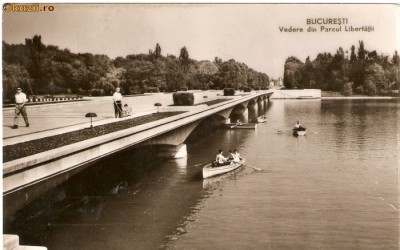 R-10138 Romania, RPR, Bucuresti, Parcul Libertatii, circulata foto