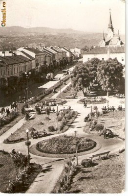R-10126 Romania, RPR, Sighet, Piata Libertatii, circulata foto