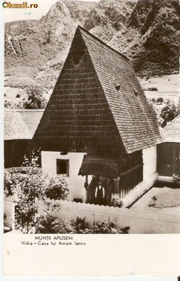 R-10135 Romania, RPR, Muntii Apuseni, Vidra, Casa lui Avram Iancu, circulata foto