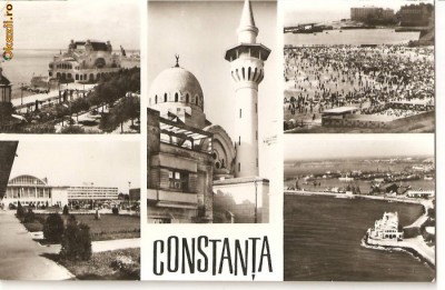 CPI (B698) CONSTANTA, EDITURA MERIDIANE, CPCS, CIRCULATA 1969, STAMPILE foto