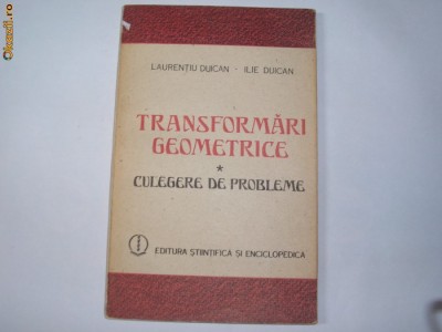 Transformari geometrice Ilie Duican,a1,RF6/1 foto