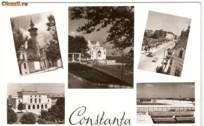 R-10158 Romania, RPR, Constanta, Cazinoul, circulata foto