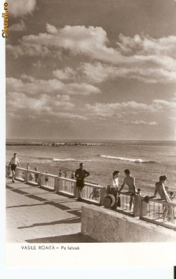 R-9991 Romania, RPR, Vasile Roaita, pe faleza, necirculata foto