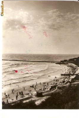 R-10195 Romania, RPR, Vasile Roaita, pe plaja, circulata foto