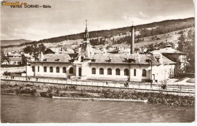 R-10007 Romania, RPR, Vatra Dornei, Baile, circulata foto