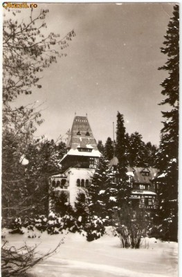 R-9841 Romania, RPR, Sinaia, Casa de creatie &amp;quot;Pelisorul&amp;quot;, circulata foto