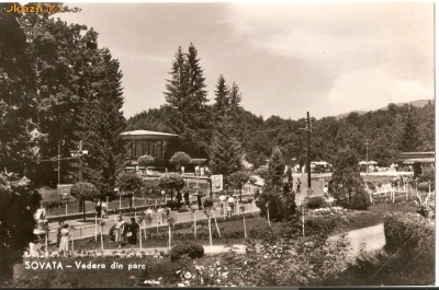 R-9862 Romania, RPR, Sovata, Vedere din parc, necirculata foto
