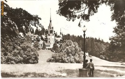 CPI (B756) SINAIA, EDITURA MERIDIANE, CPCS, CIRCULATA, 1968, STAMPILE, TIMBRU foto
