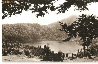 CPI (B776) TUSNAD, LACUL SF. ANA, EDITURA MERIDIANE, CPCS, CIRCULATA, 1967, STAMPILE, TIMBRU foto