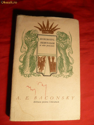 A.E.Baconsky - Echinoxul Nebunilor -Prima Ed. 1967 foto