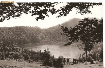 CPI (B777) TUSNAD, LACUL SF. ANA, EDITURA MERIDIANE, CPCS, CIRCULATA, 1966, STAMPILE, TIMBRU FILATELIC foto