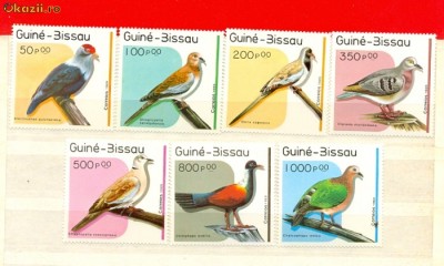 ST-09=GUINEEA BISSAU 1989 PASARI MNH foto