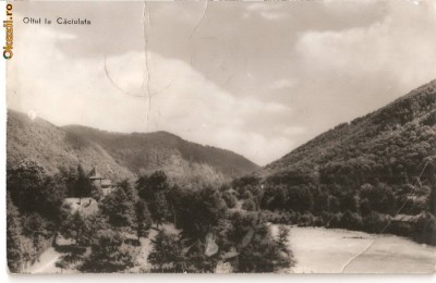 CPI (B788) OLTUL LA CACIULATA, EDITURA MERIDIANE, CPCS, CIRCULATA, 1963, STAMPILE, TIMBRU FILATELIC foto