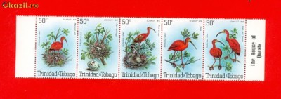 ST-11=TRINIDAD TOBAGO Pasari 1980 Mi 411-415 MNH foto