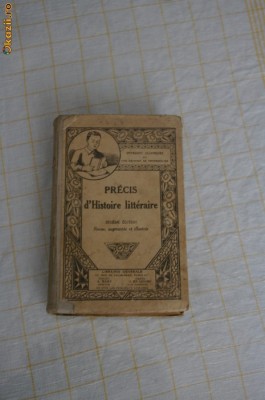 PRECIS d&amp;#039;Histoire Litteraire, dixieme edition (1940 ?) foto