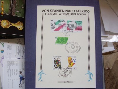 Mexic 1986 sport fotbal carton special foto